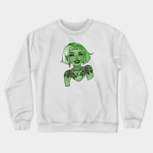 Inked Girl Crewneck Sweatshirt